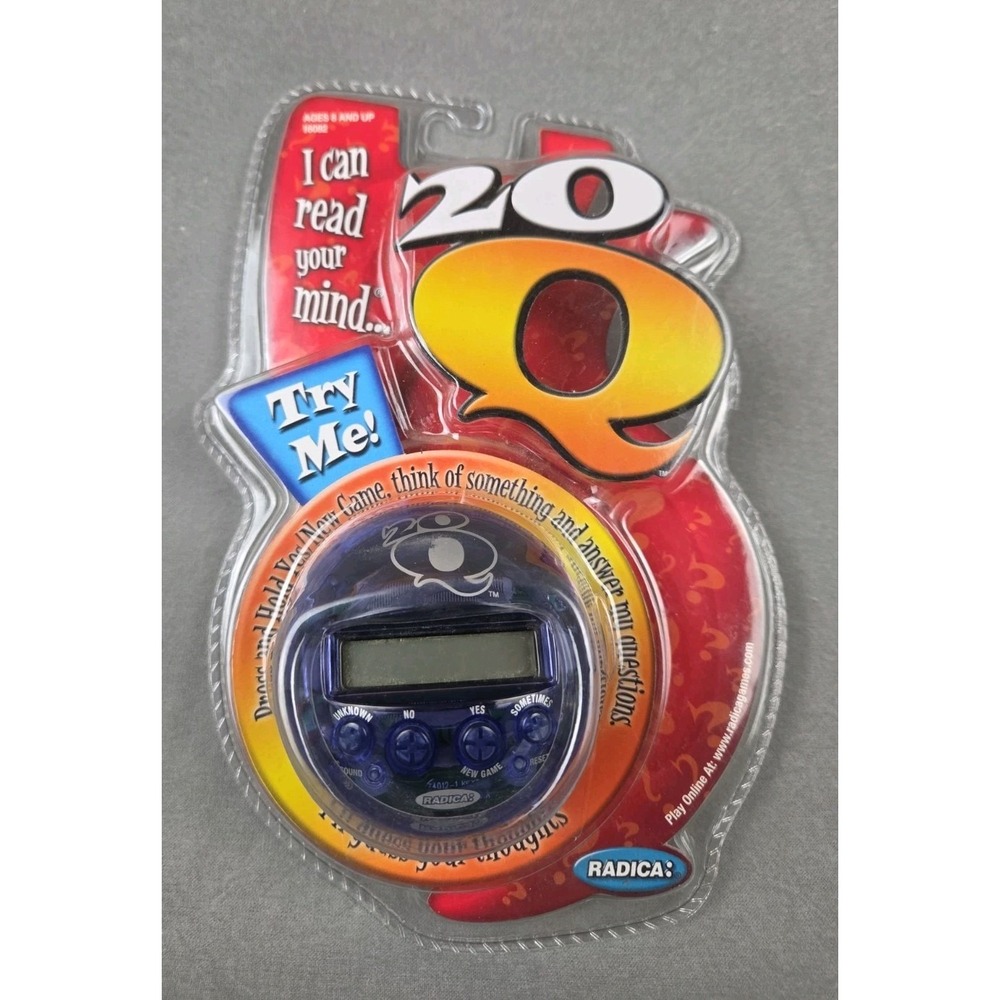 NEW Vintage Radica Games 20Q Electronic Twenty Questions Game Blue 2006 Retro